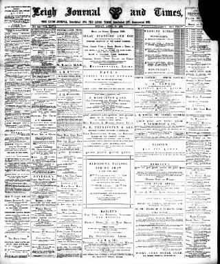cover page of Leigh Journal and Times published on April 15, 1898