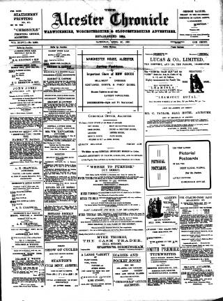 cover page of Alcester Chronicle published on April 27, 1907