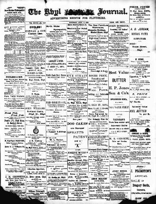 cover page of Rhyl Journal published on April 17, 1897