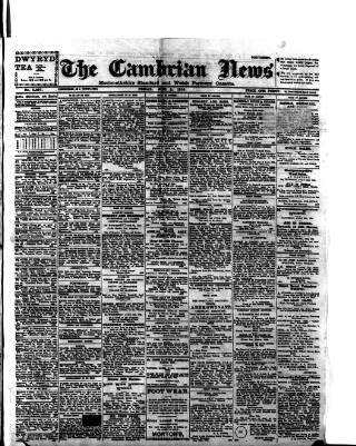 cover page of Cambrian News published on June 2, 1916