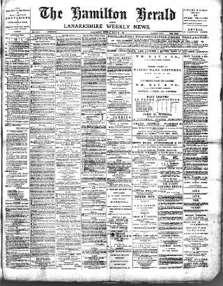 cover page of Hamilton Herald and Lanarkshire Weekly News published on May 28, 1897