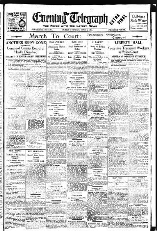 cover page of Dublin Evening Telegraph published on June 2, 1924