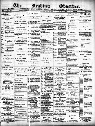 cover page of Reading Observer published on May 19, 1888