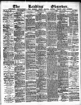 cover page of Reading Observer published on June 2, 1888