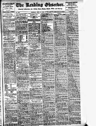 cover page of Reading Observer published on April 24, 1902