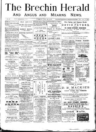 cover page of Brechin Herald published on May 19, 1891