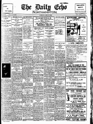 cover page of Northampton Chronicle and Echo published on April 26, 1930