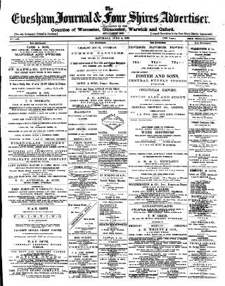 cover page of Evesham Journal published on June 4, 1898