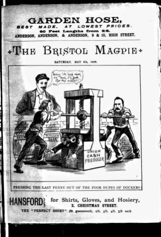 cover page of Bristol Magpie published on May 6, 1893