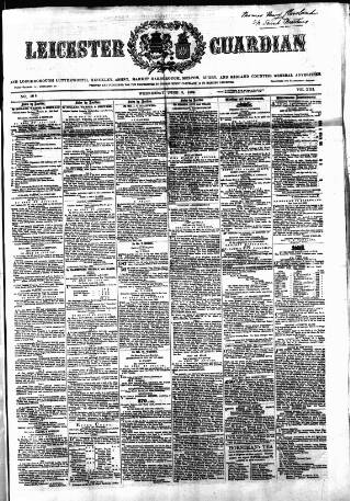 cover page of Leicester Guardian published on June 2, 1869