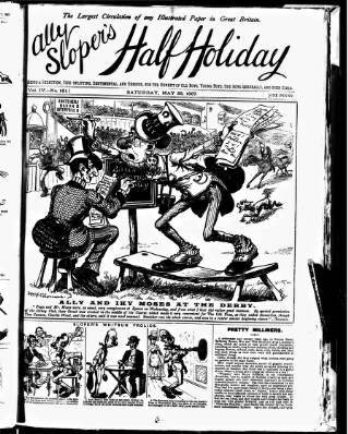 cover page of Ally Sloper's Half Holiday published on May 28, 1887