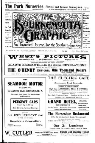 cover page of Bournemouth Graphic published on May 23, 1919