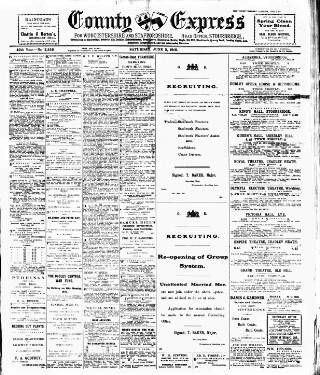 cover page of County Express published on June 3, 1916