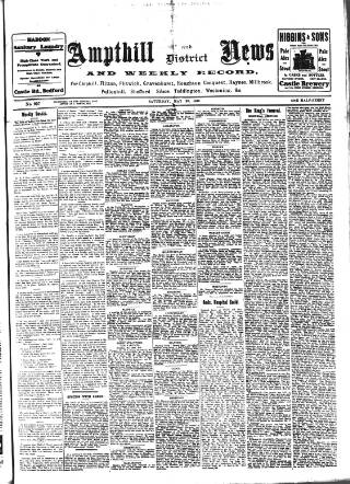 cover page of Ampthill & District News published on May 28, 1910