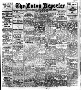 cover page of Luton Reporter published on April 25, 1924
