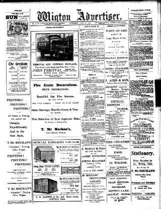 cover page of Wigton Advertiser published on June 2, 1917