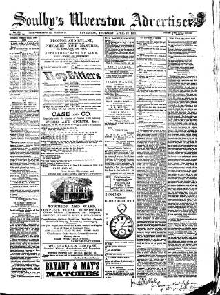 cover page of Soulby's Ulverston Advertiser and General Intelligencer published on April 19, 1883