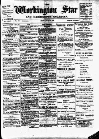 cover page of Workington Star published on May 11, 1900