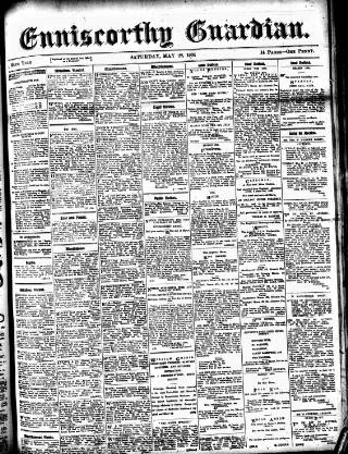 cover page of Enniscorthy Guardian published on May 28, 1904