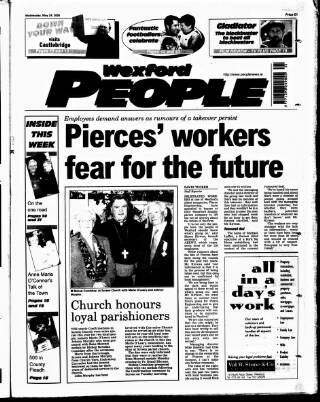 cover page of Wexford People published on May 24, 2000