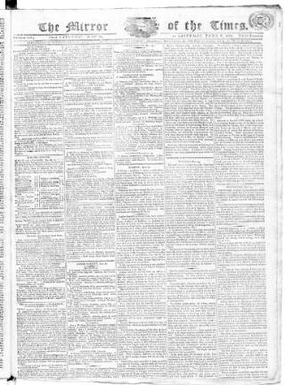 cover page of Mirror of the Times published on June 2, 1804