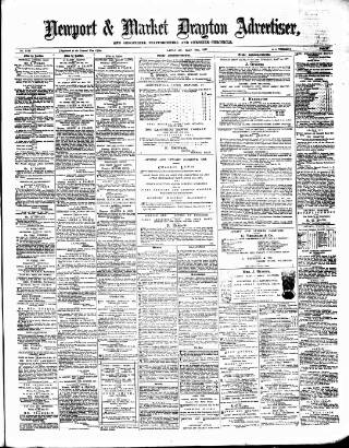 cover page of Newport & Market Drayton Advertiser published on May 19, 1877
