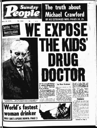 cover page of The People published on April 20, 1975