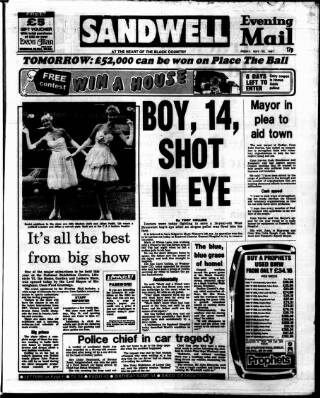 cover page of Sandwell Evening Mail published on May 22, 1987