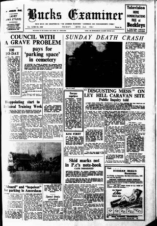 cover page of Buckinghamshire Examiner published on June 2, 1961