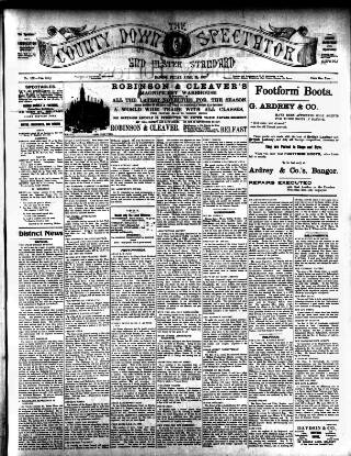 cover page of County Down Spectator and Ulster Standard published on April 26, 1907