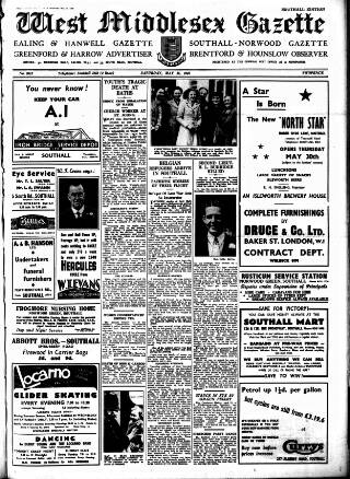 cover page of West Middlesex Gazette published on May 25, 1940
