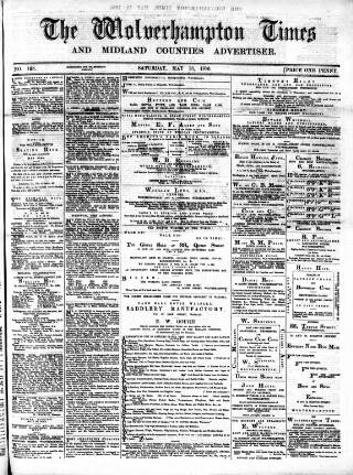 cover page of Midland Examiner and Wolverhampton Times published on May 13, 1876