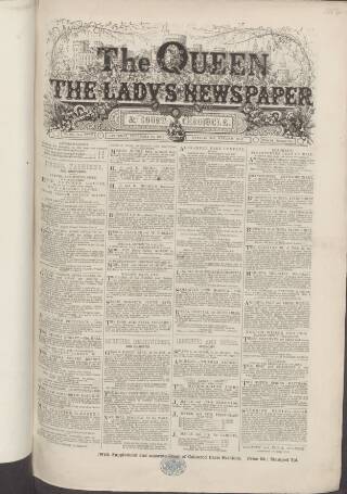 cover page of The Queen published on February 27, 1864
