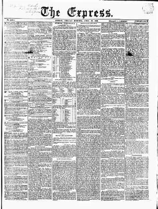 cover page of Express (London) published on April 23, 1861