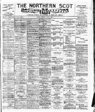 cover page of Northern Scot and Moray & Nairn Express published on June 2, 1900