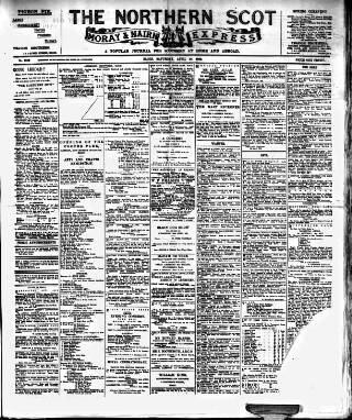 cover page of Northern Scot and Moray & Nairn Express published on April 18, 1903