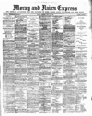 cover page of Northern Scot and Moray & Nairn Express published on April 26, 1890