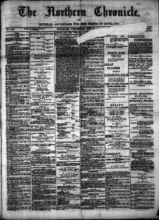 cover page of Northern Chronicle and General Advertiser for the North of Scotland published on May 12, 1909