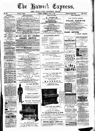 cover page of Hawick Express published on June 2, 1888