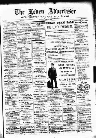 cover page of Leven Advertiser & Wemyss Gazette published on June 2, 1898