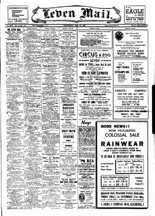 cover page of Leven Mail published on May 28, 1952
