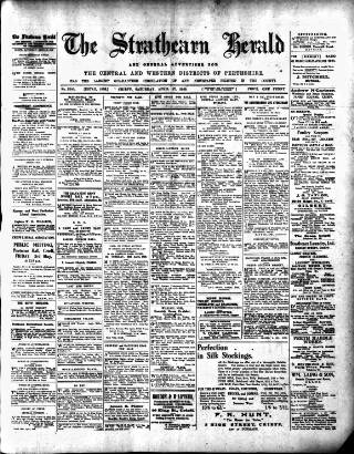 cover page of Strathearn Herald published on April 27, 1929