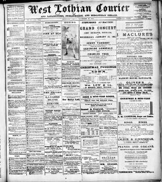 cover page of West Lothian Courier published on November 29, 1912
