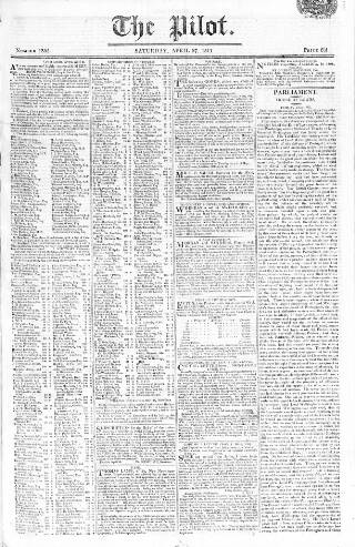 cover page of Pilot (London) published on April 27, 1811