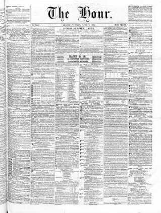 cover page of Hour published on June 2, 1874