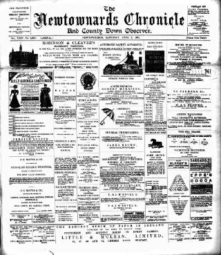cover page of Newtownards Chronicle & Co. Down Observer published on June 5, 1897