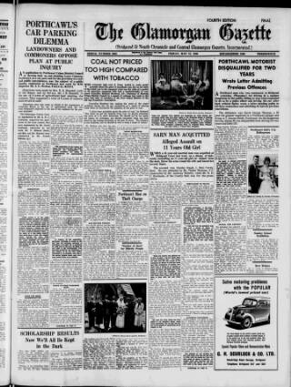 cover page of Glamorgan Gazette published on May 25, 1956