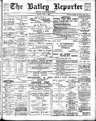 cover page of Batley Reporter and Guardian published on June 5, 1903