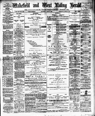 cover page of Wakefield and West Riding Herald published on June 27, 1896