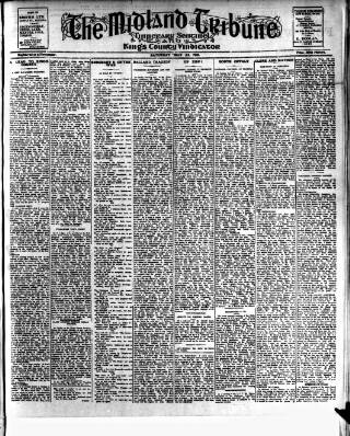 cover page of Midland Tribune published on May 22, 1915